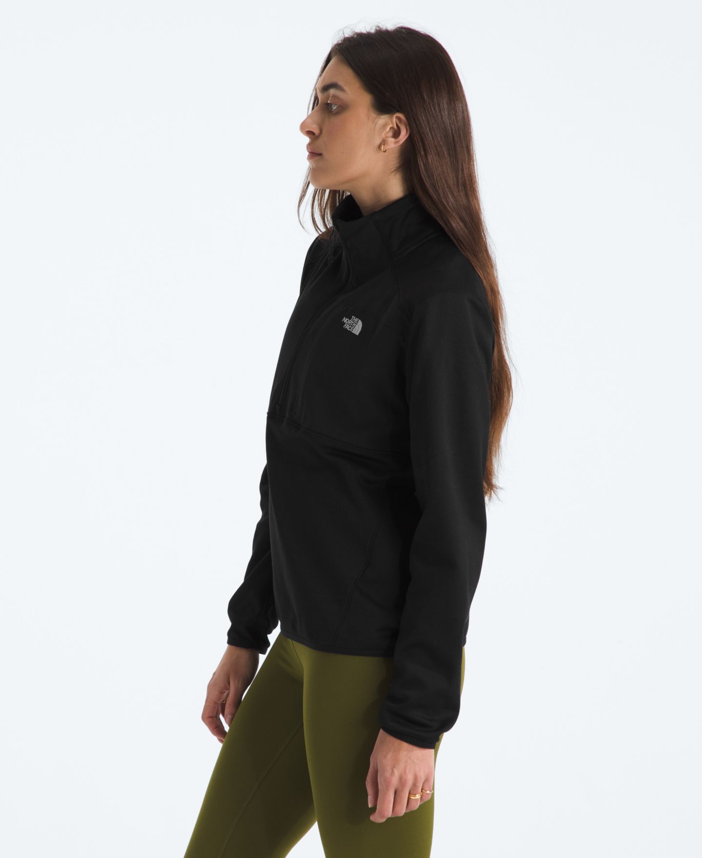 Женская куртка The North Face TNF Performance Fleece Quarter-Zip, цвет: Чёрный — фото 3