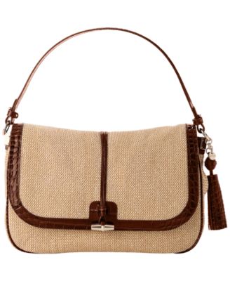 Jolene Raffia Medium Shoulder Bag