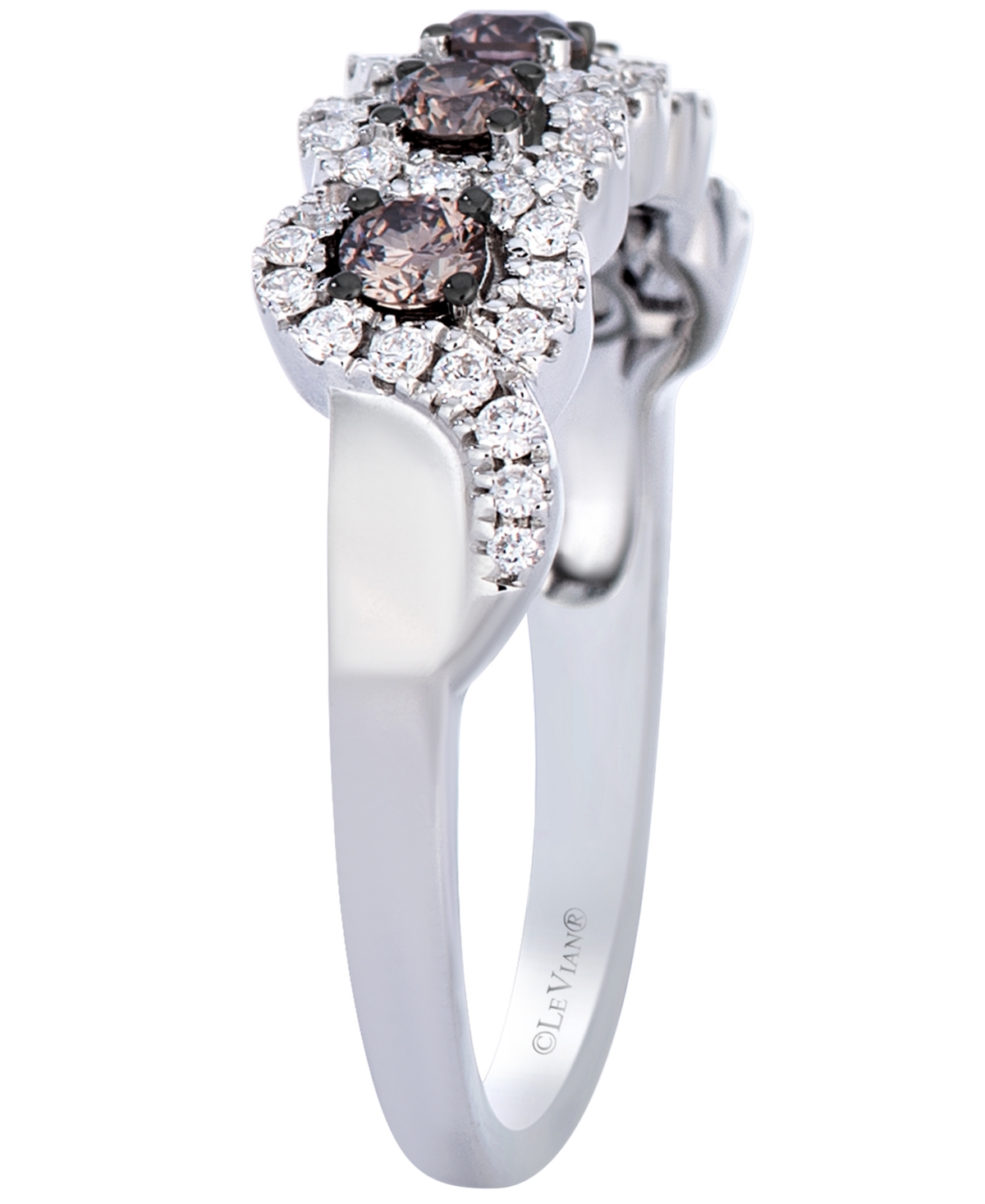 Le Vian Chocolate Diamond (0.43 ct. t.w.) & Vanilla Diamond (0.31 ct. t.w.) Ring in 14k Vanilla Gold