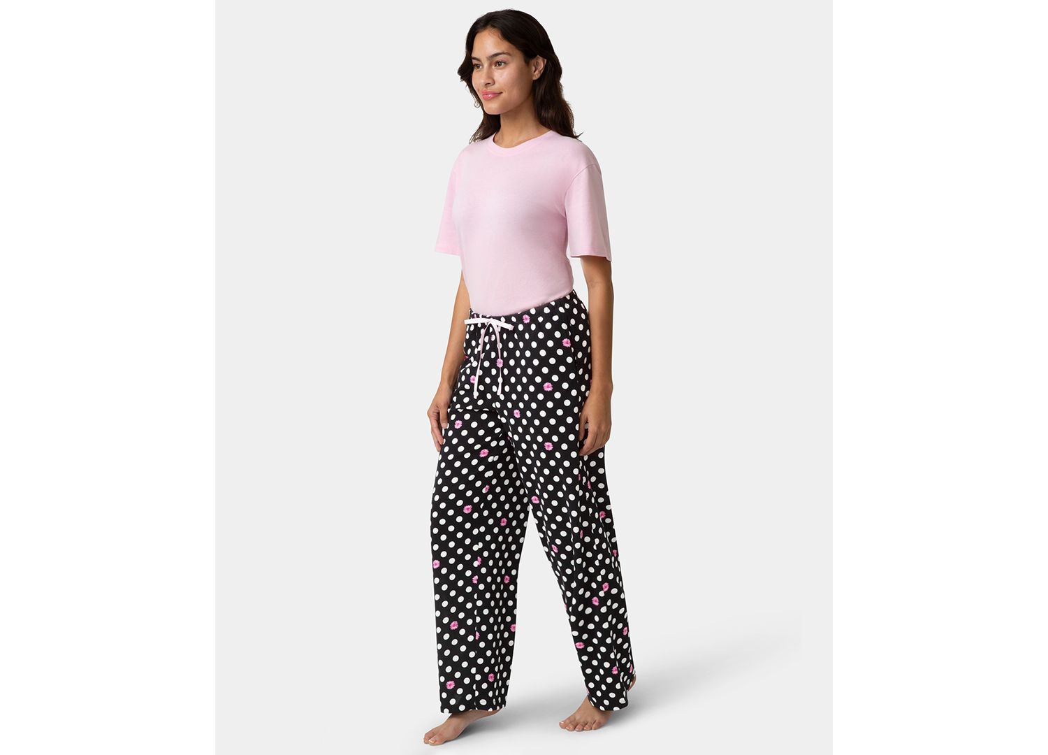 Women's Cotton Printed Mid-Rise Pants