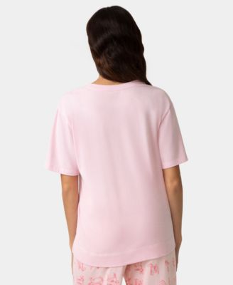 Women's Cotton Short-Sleeve Boxy Sleep T-Shirt