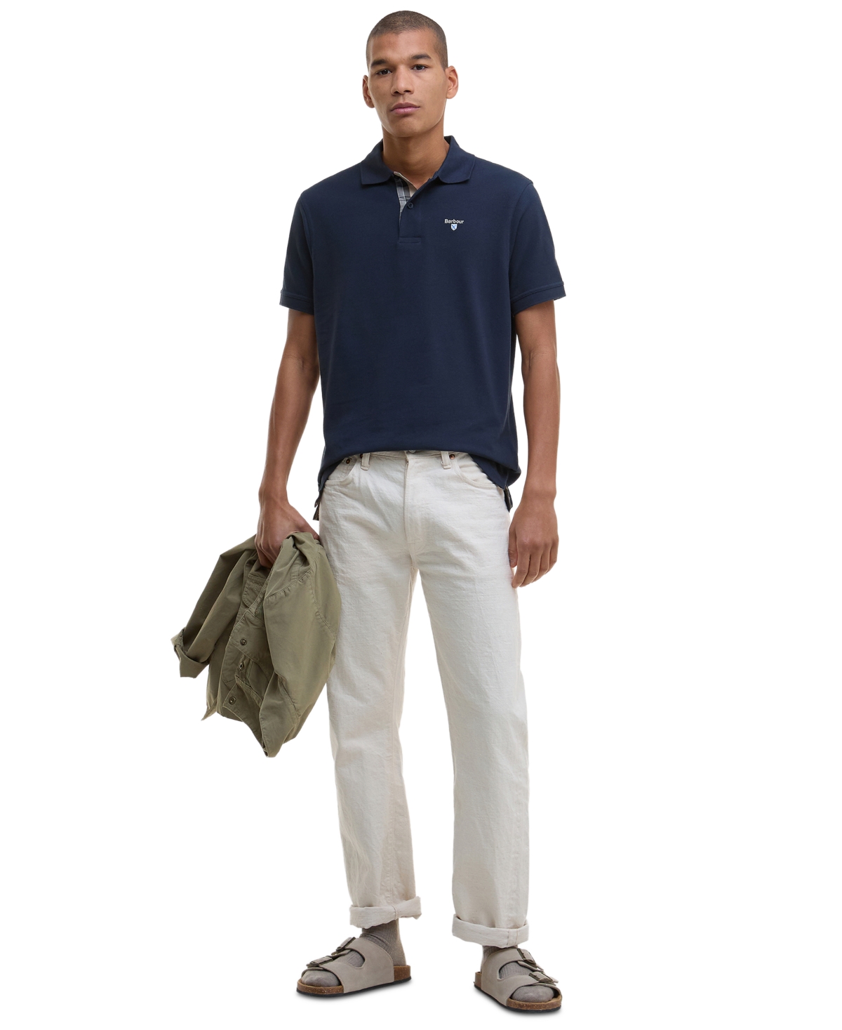 Barbour Men's Tartan Pique Polo