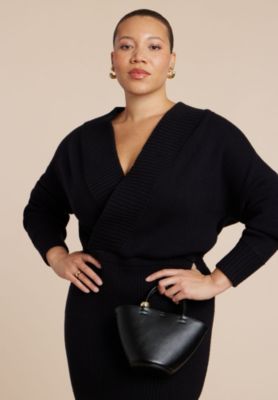 Women's Wrap Sweater Maxi Dress