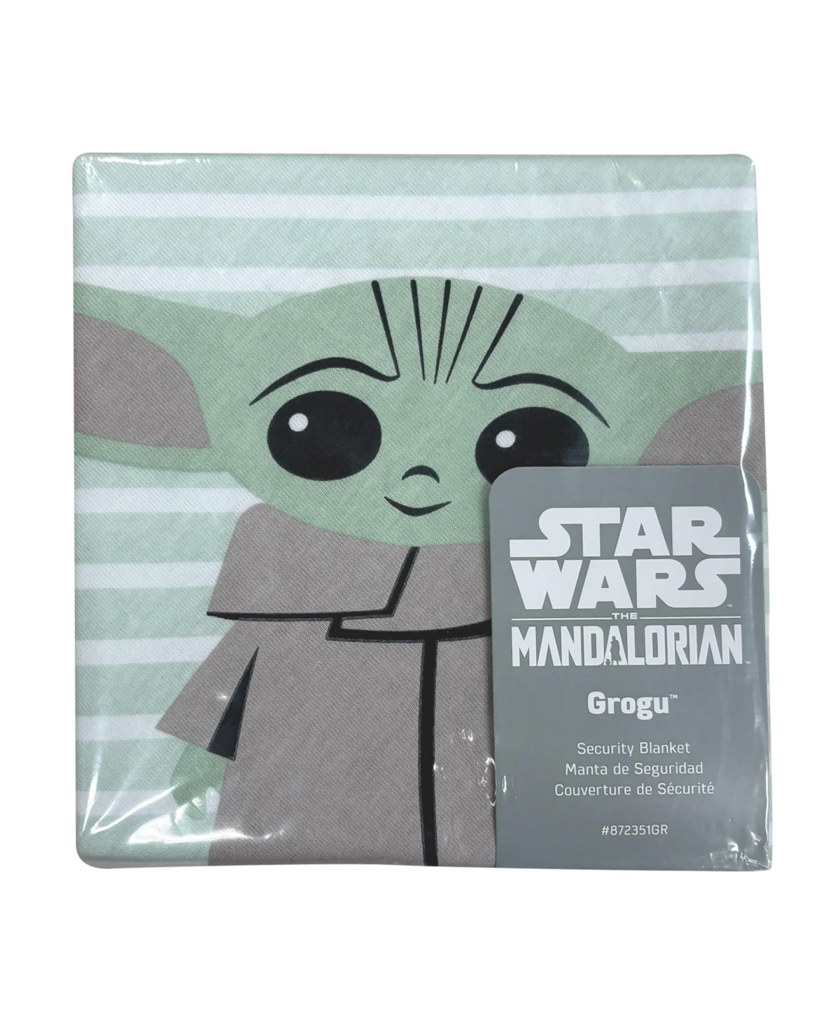 Lambs & Ivy Baby Star Wars Mandalorian Grogu Cotton Jersey Security Blanket/Lovey