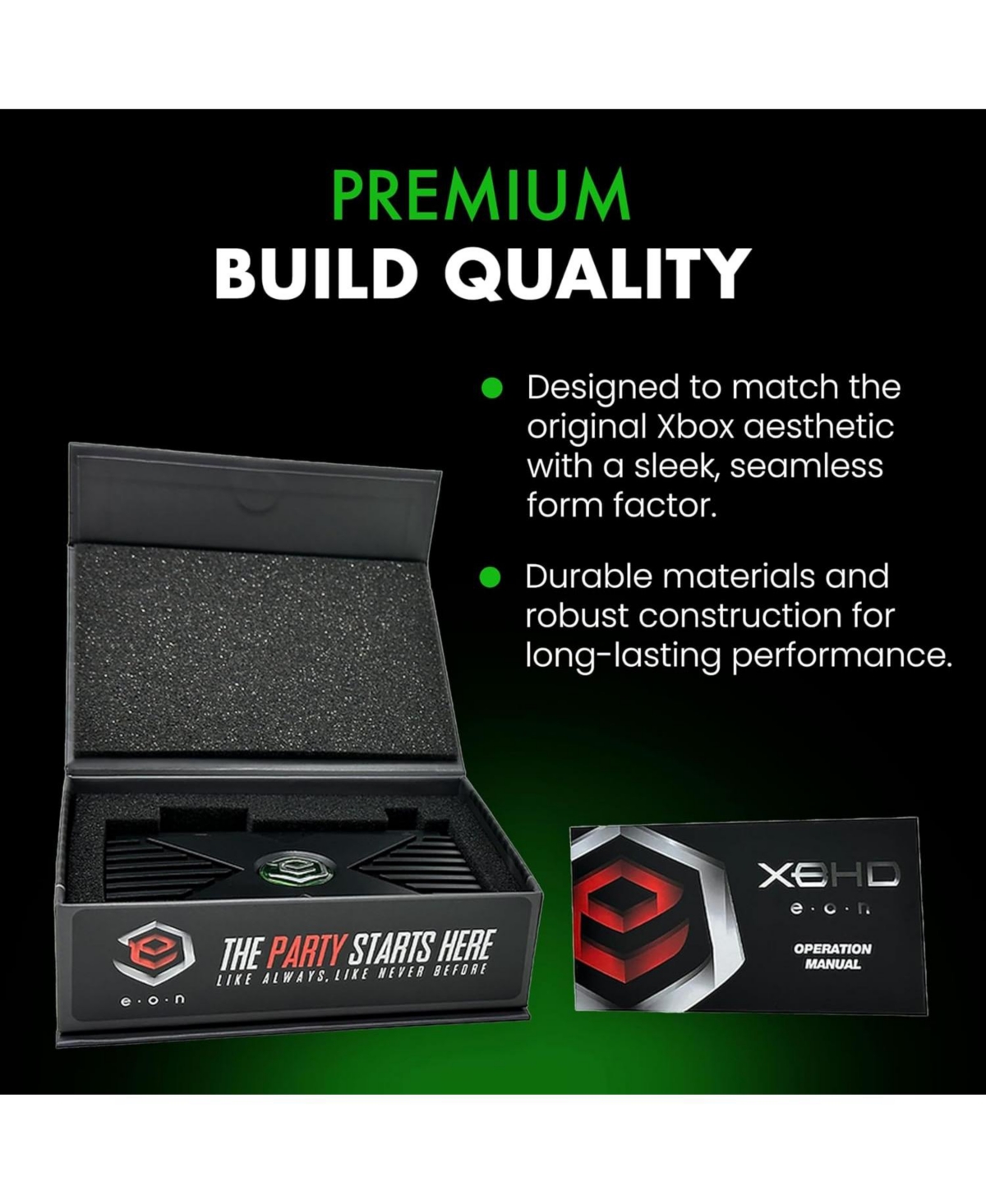 Eon Original Xbox Hd Hdmi Adapter + Lan Hub Adapter Plug and Play Video Enhancer