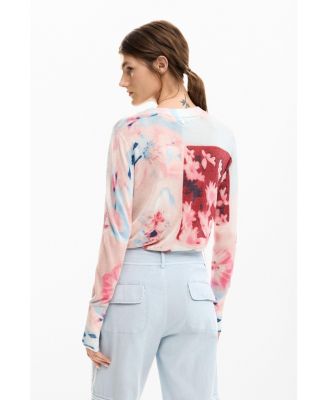 Women's Fine knit collage sweater