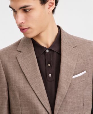 Men Modern-Fit Active Stretch Structure Weave Sport Coat  