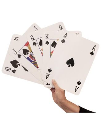 8"x11" Super Jumbo Playing Cards, Giant Playing Cards, Oversized Extra Large Card Game for Kids & Seniors