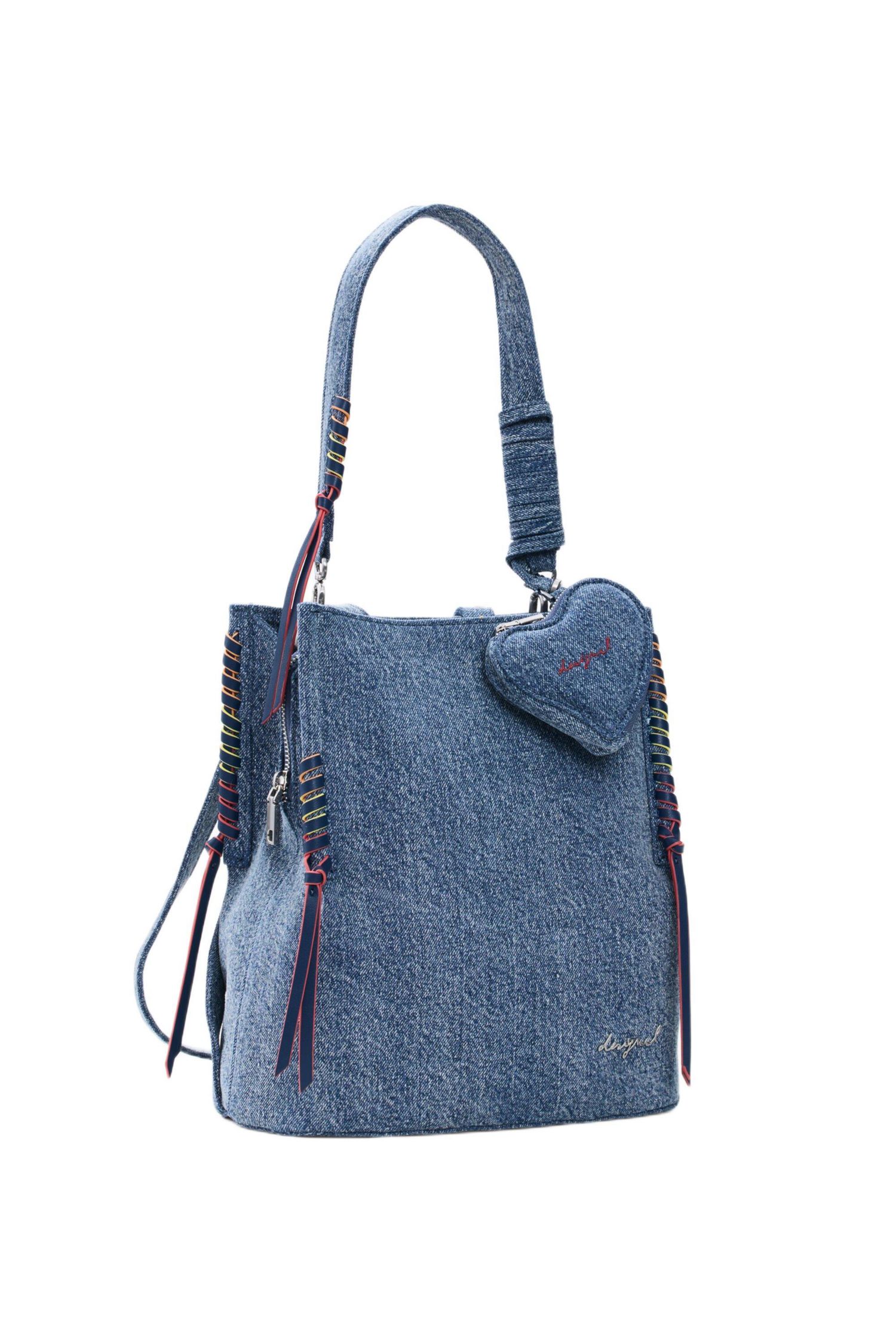 Women's Small denim heart backpack