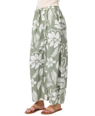 Women's Rosalie Floral Wide-Leg Pull-On Pants