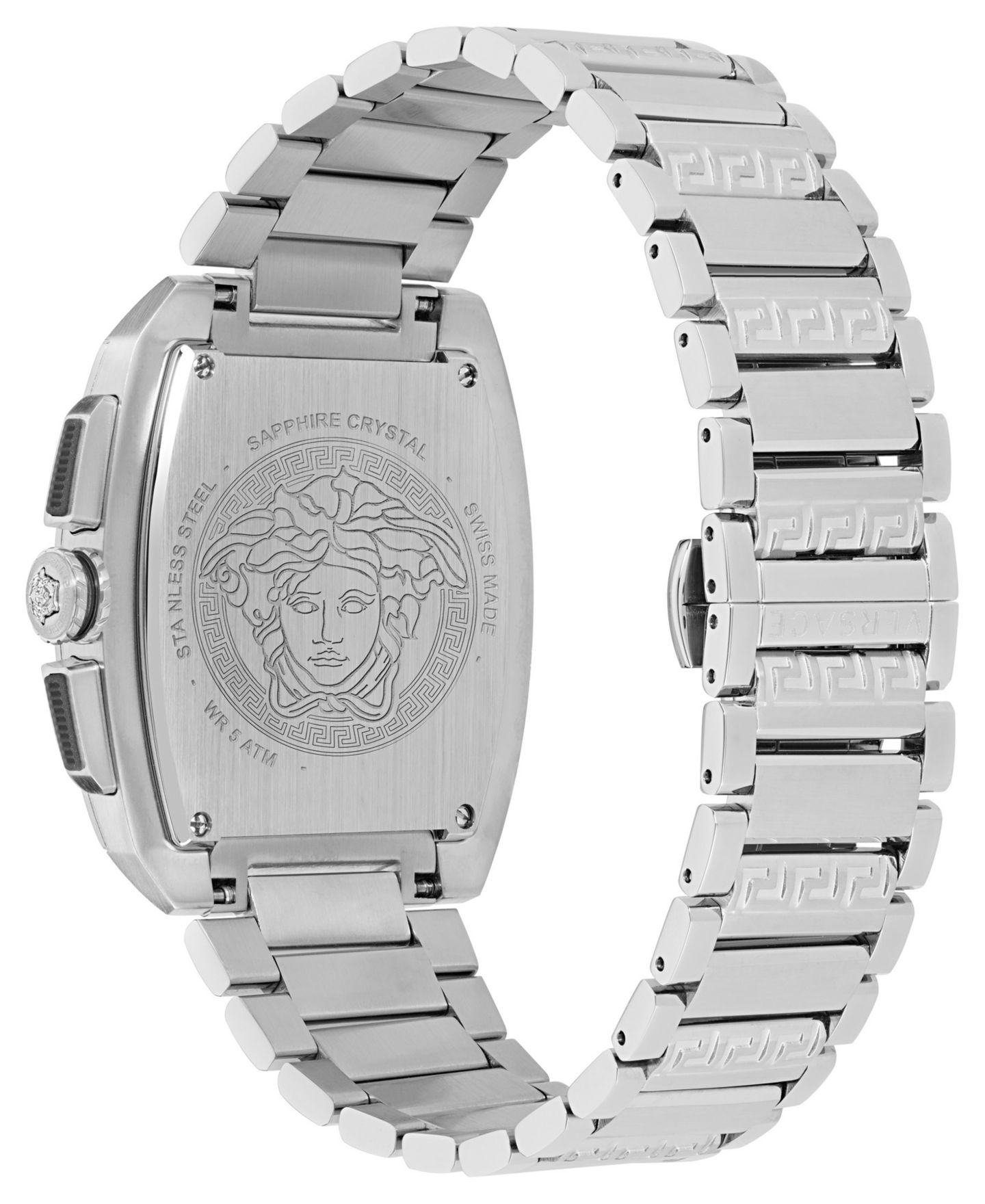 Мужские часы Versace Dominus Silver Stainless Steel Bracelet Watch, 42X50mm — фото 3