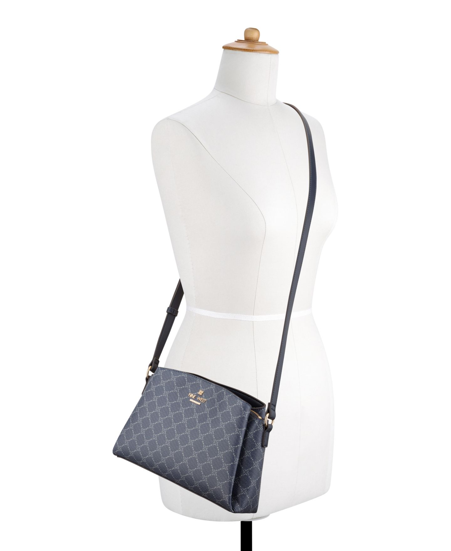 Женская сумка Nine West Luela Small Crossbody, цвет: Джинсовый тёмно-синий — фото 5