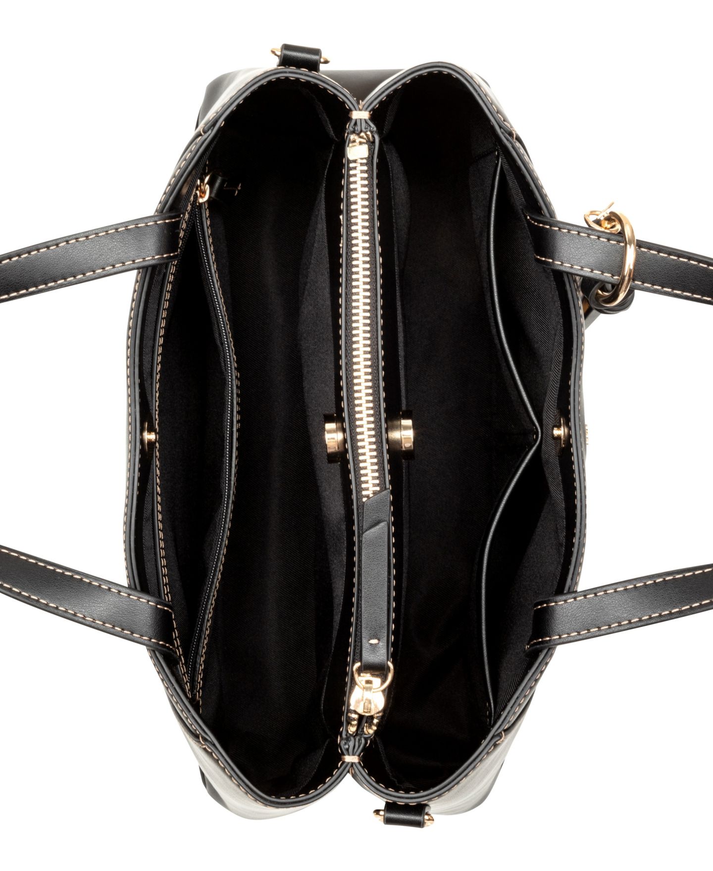Женская сумка Nine West Zoey Medium Satchel, цвет: Чёрный — фото 5
