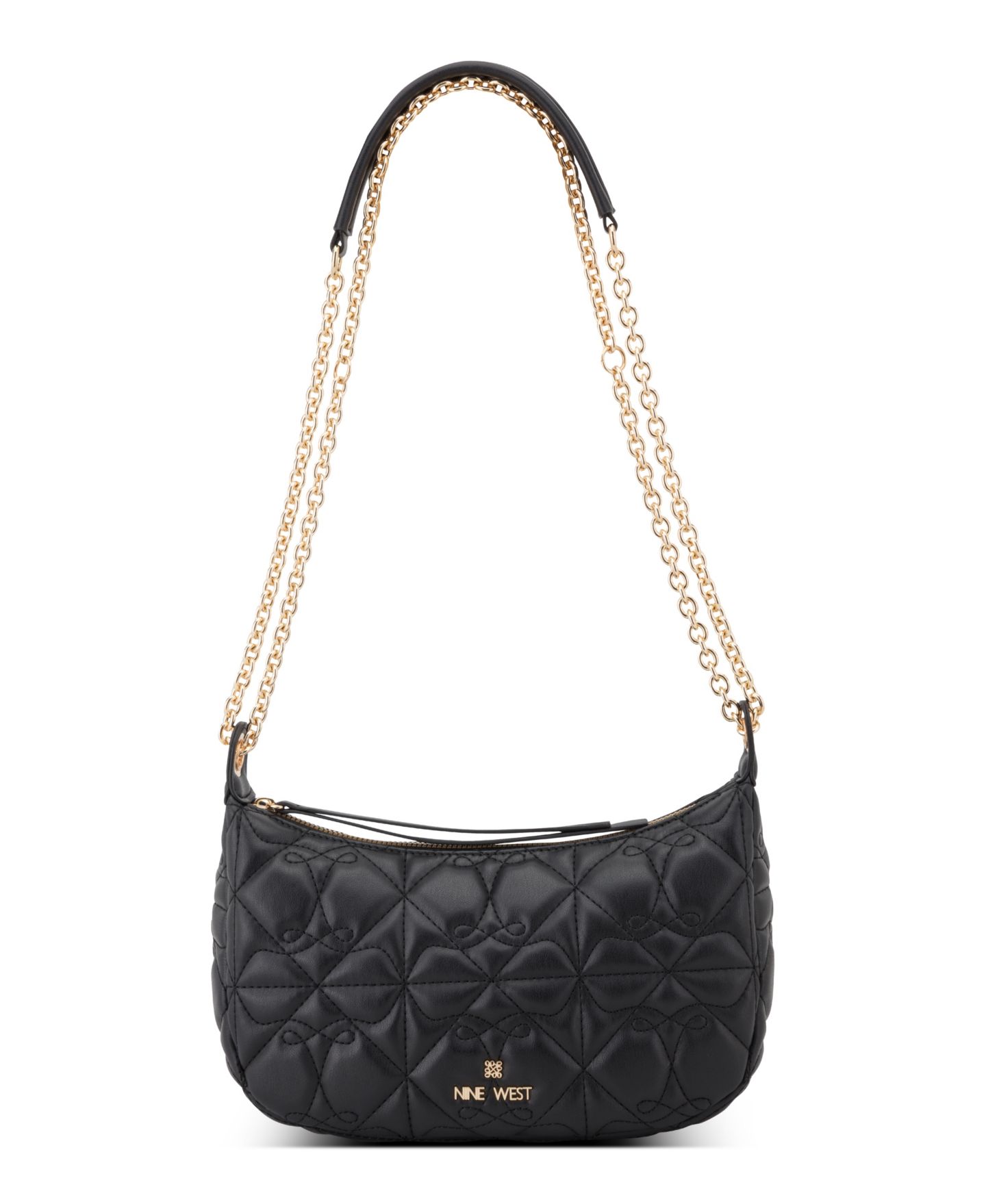 Женская сумка Nine West Kiersten Convertible Chain Small Crossbody, цвет: Чёрный — фото 1