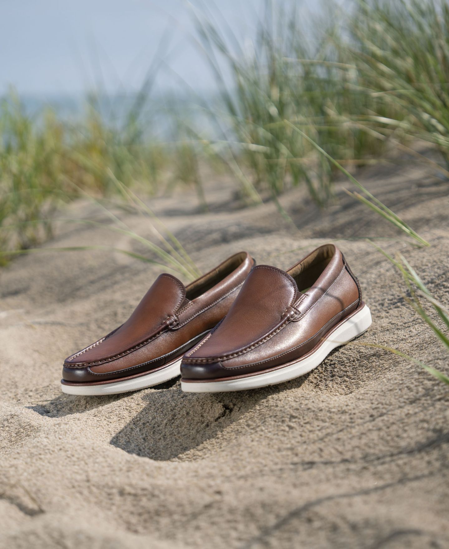 Мужские туфли Florsheim Tropics Venetian Slip-On Comfort, цвет: Коньячный — фото 7