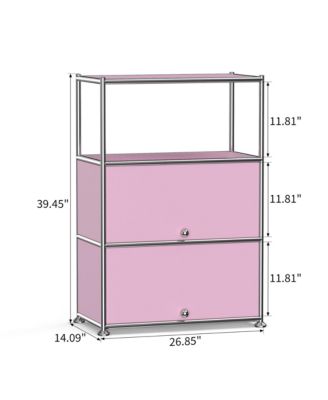 3-Tier Storage Cabinet Metal Shelving Unit – Multi-Functional Kitchen Organizer