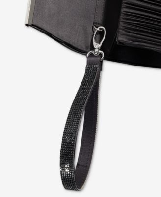 Caitlin Pleated Satin Clutch