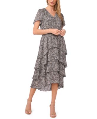 Women's Four Teir Pull-On Layered Dress