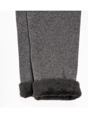 Women's Fur Lined Leggings, Black