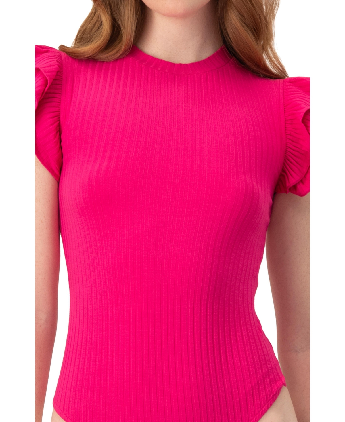 Ivonne Women's Ruffle Sleeve Bodysuit