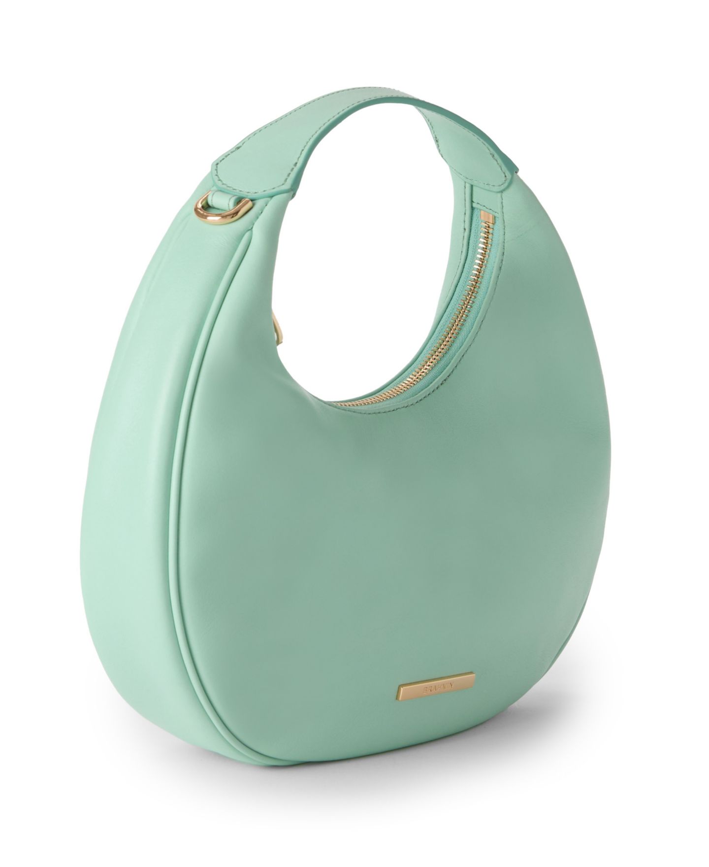 Женская сумка Brahmin Mindy Austral Small Crescent Crossbody, цвет: Мятный — фото 3