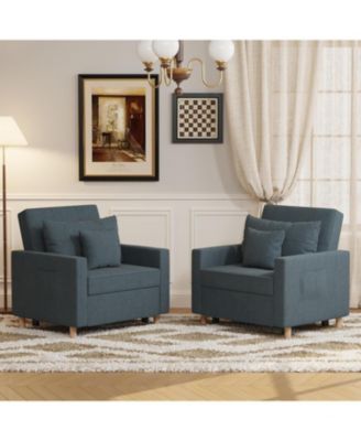 36" Sleeper Chair, Convertible Chair Bed for Adults, 3-in-1 Pull Out Sofa Chair