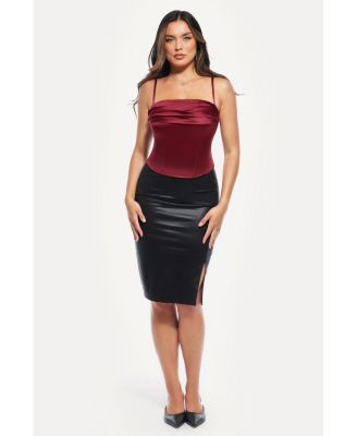 Popilush Women's Draped Sculpting Floral-Print Camisole Top