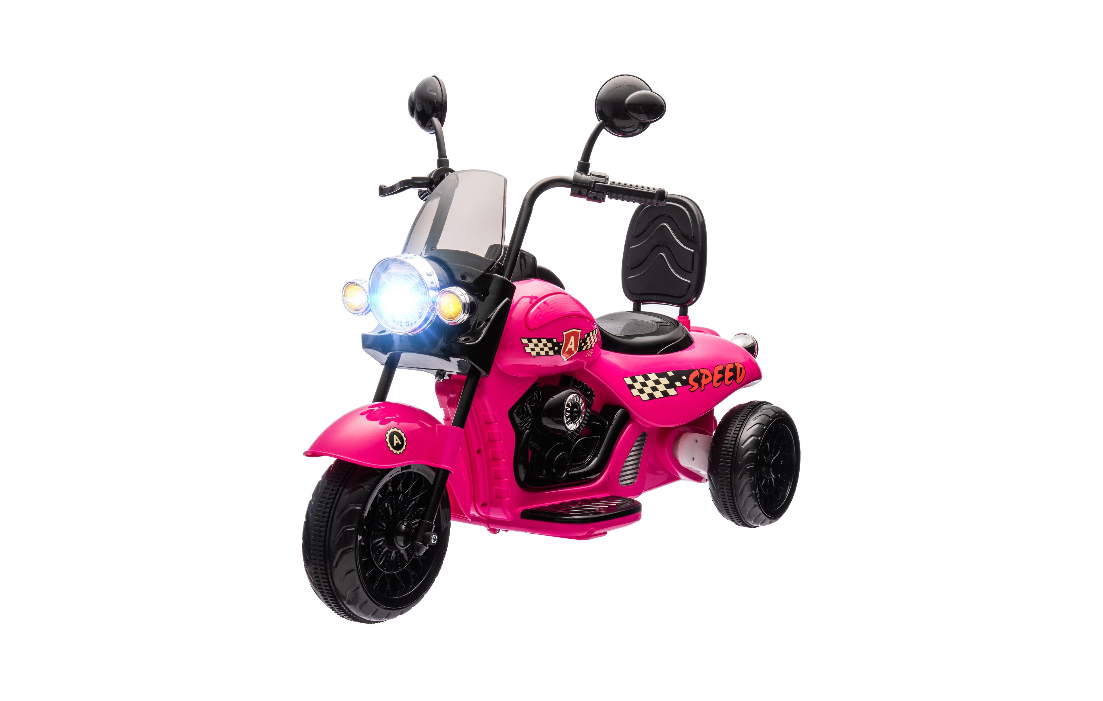 Hongge 6V Kids Ride-On Motorcycle with Training Wheels, 1 Rider, Ages 3-5