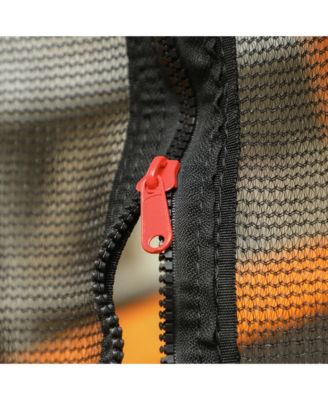 Kids Indoor Trampoline with Enclosure and Basketball Hoop for Ages Three to Six