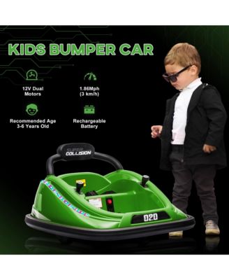 Kids Electric Bumper Car with 360 Spin Music and Parent Remote for Ages 3 to 5