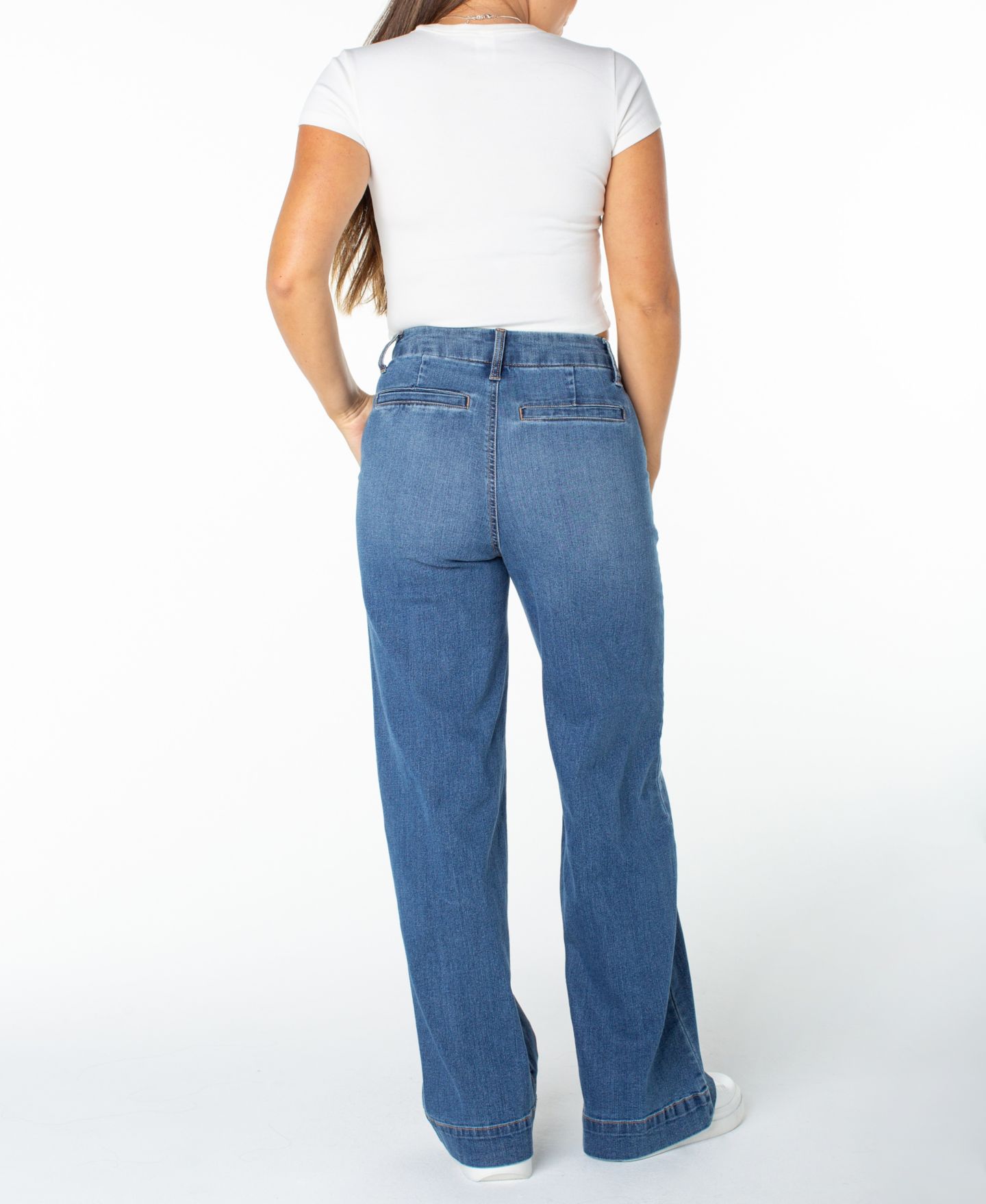 Женские джинсы Celebrity Pink Juniors' High-Rise Wide-Leg Trouser, цвет: Roaring — фото 4