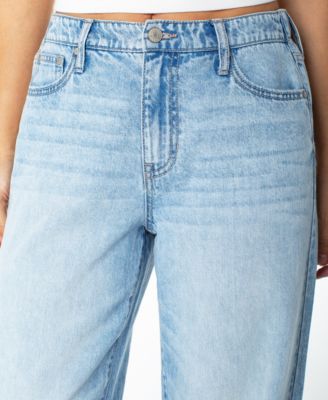 Juniors' High-Rise Wide-Leg Jeans