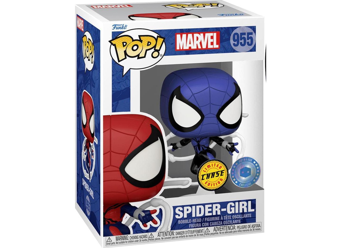 Детская фигурка Funko Pop! Marvel Spider-Girl #955 Chase 3.75" Action Figure, Ages 3+ — фото 2