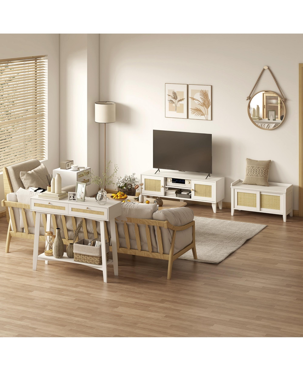 Homcom Shoe Bench with Storage and Pine Wood Legs,