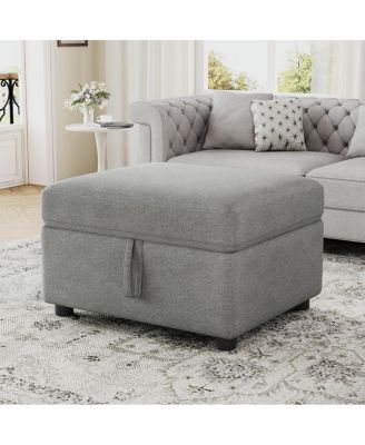26.6" Ottoman Movable Storage Ottoman Footrest for Living Room, Bedroom