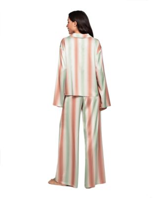 Women's Collared Sleep Top & Pants, 2-Piece Set