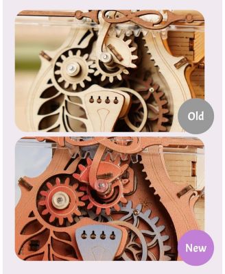 3D Puzzles, Symphony of Gorgeous Dreams Music Box Model with 199PCS, Unique Music Gift for Kids Adults, Multicolored, 8.1"7.3"23.5"