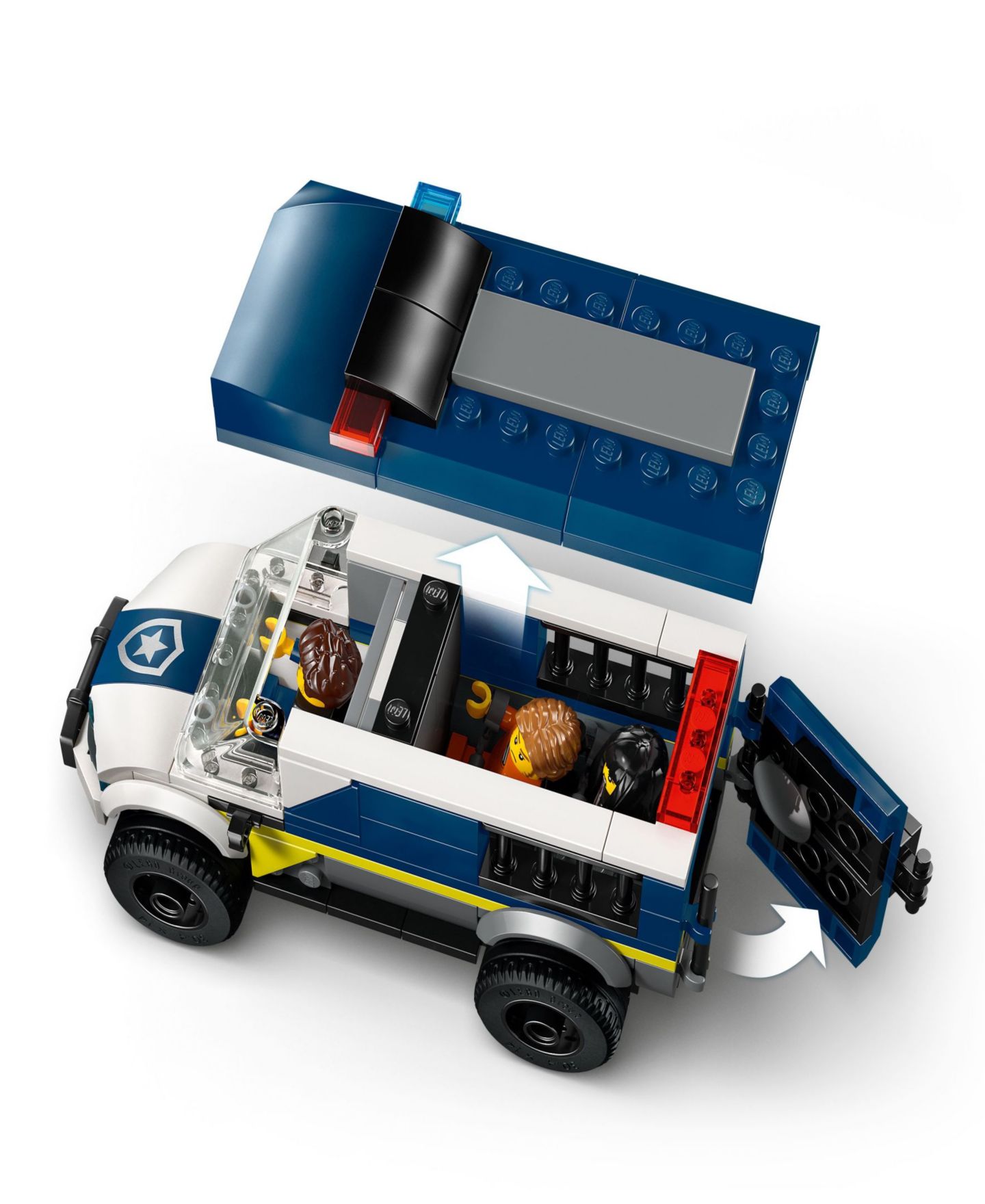 Детские конструкторы LEGO® City Police Prisoner Transport Van Building Toy 60479, 198 Pieces — фото 3