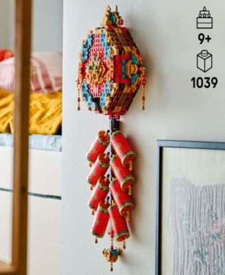 Spring Festival Fortune Firecracker Kids Building Toy 80118, 1039 Pieces