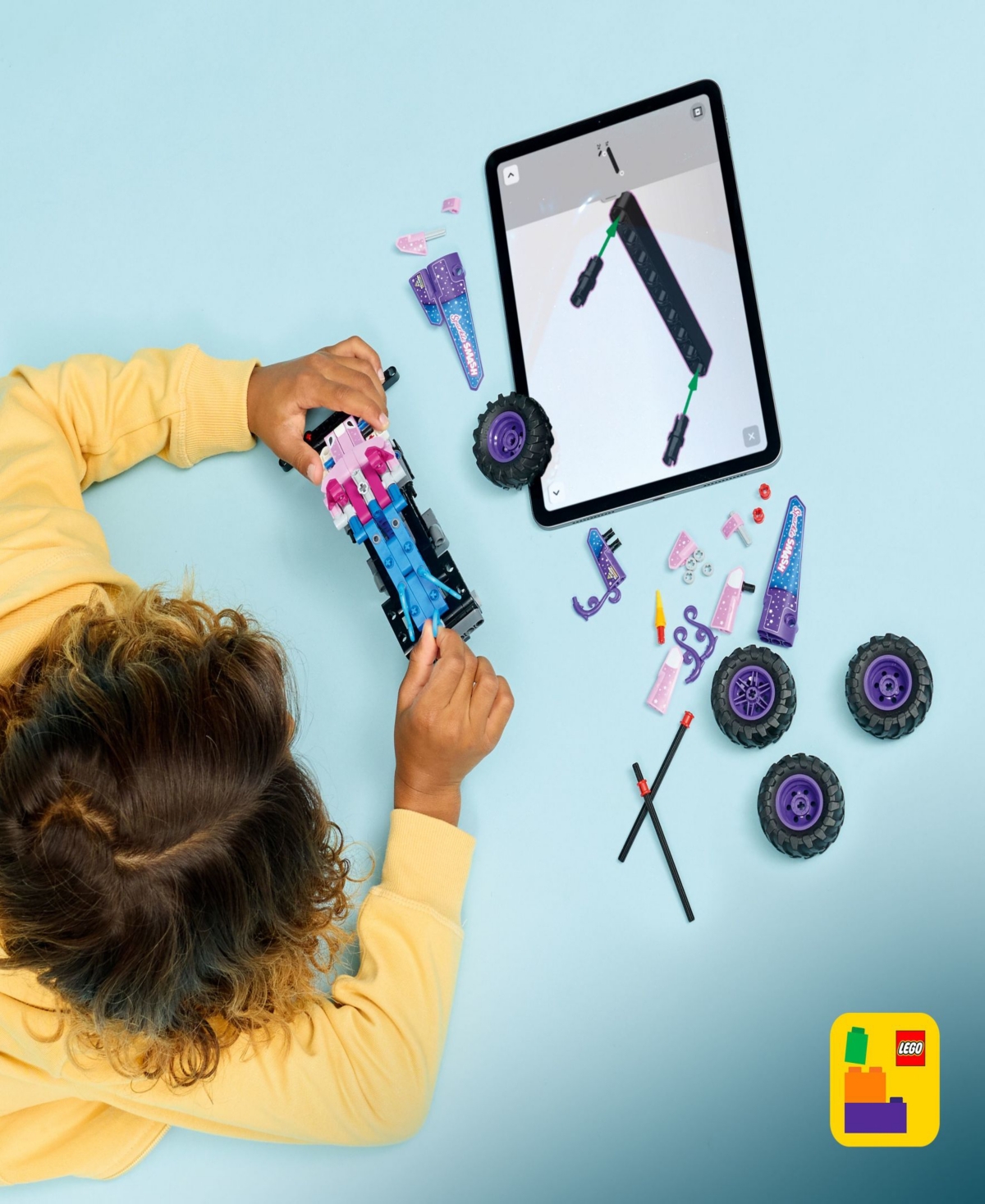 Lego Technic Monster Jam Sparkle Smash Pull-Back 42220 Building Kit, 243 Pieces