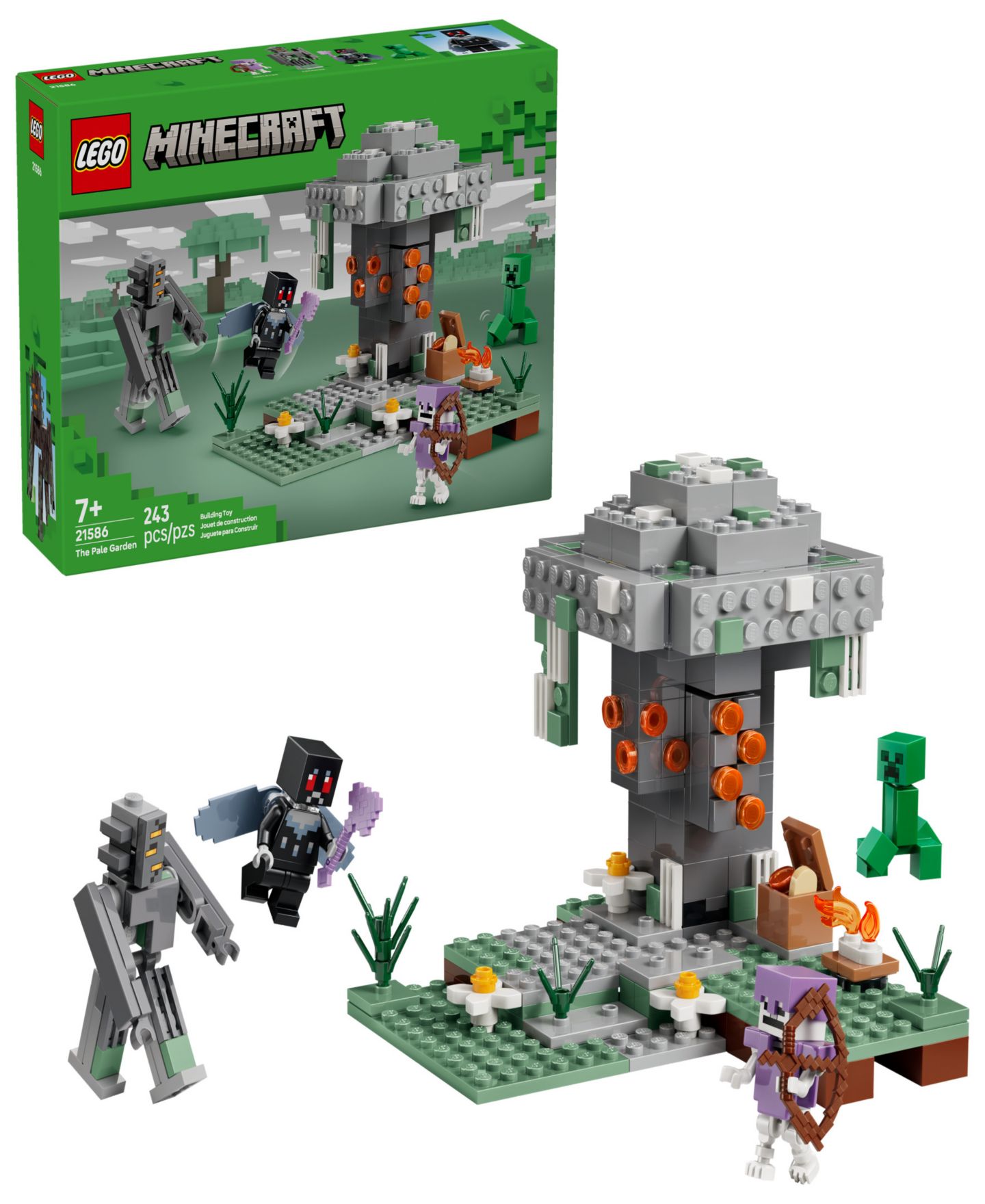 Детские конструкторы LEGO® Minecraft The Pale Garden Building Toy 21586, 243 Pieces — фото 1