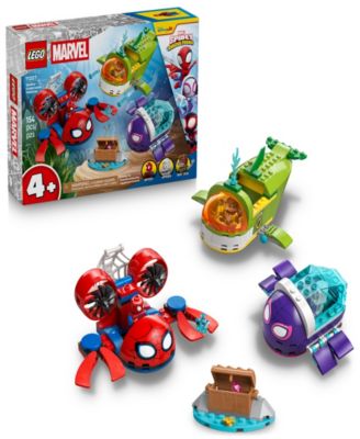 Marvel Spidey And His Amazing Friends Spidey: Underwater Vehicles Building Toy 11207, 154 Pieces