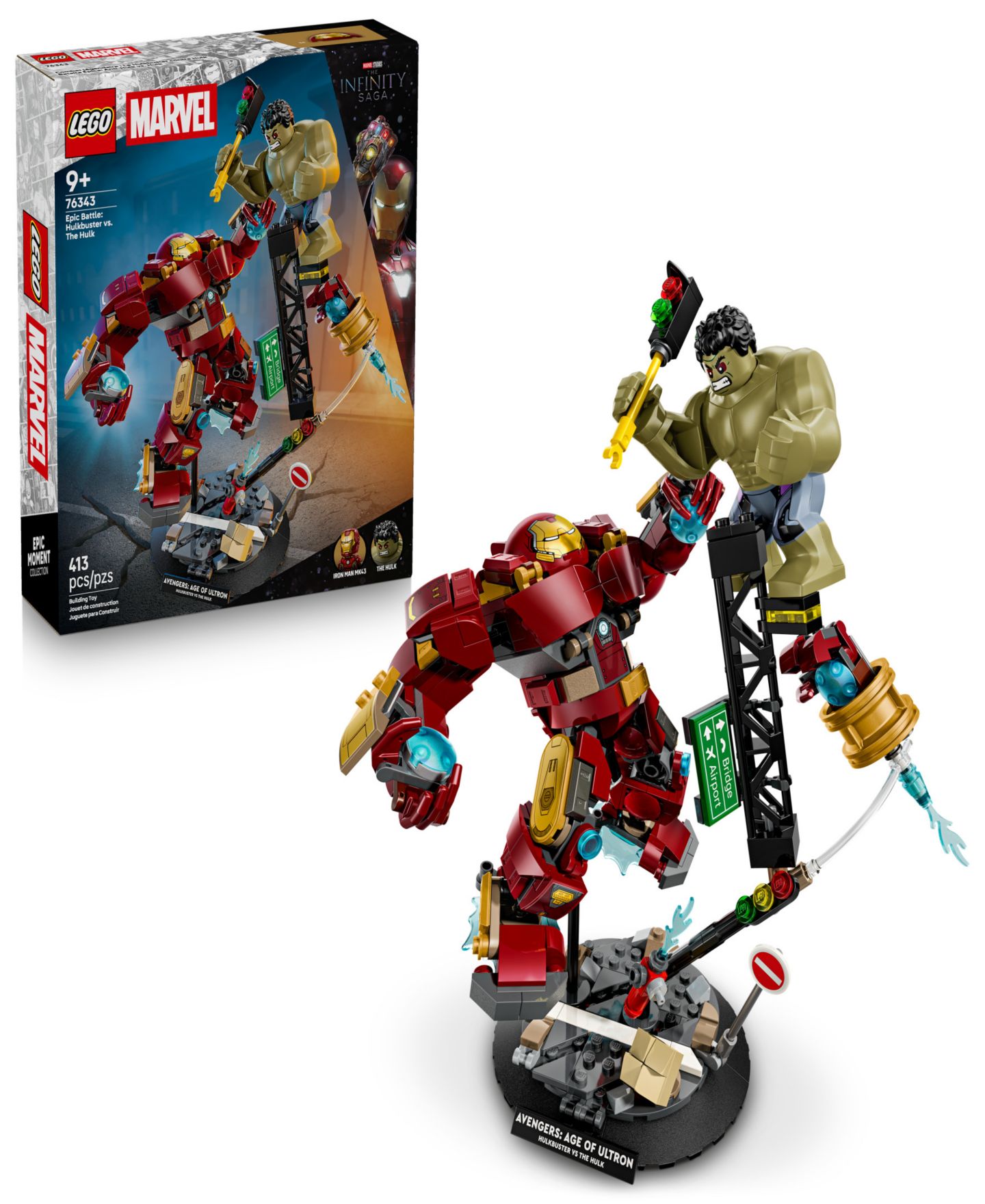Детский конструктор LEGO® Marvel Epic Battle: Hulkbuster vs. The Hulk Building Set 76343, 413 Pieces — фото 1