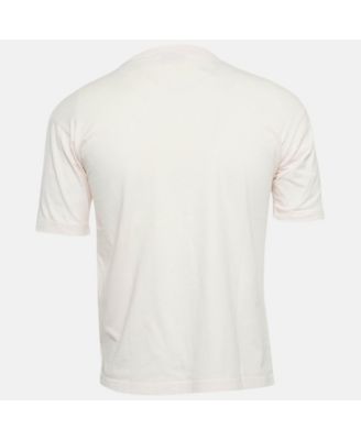 Men's Pink Floral Print Jersey Crewneck T-Shirt