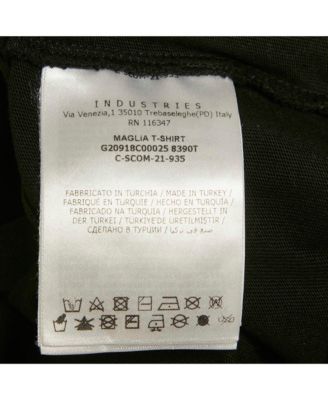 Men's Black Cotton Knit Crew Neck T-Shirt