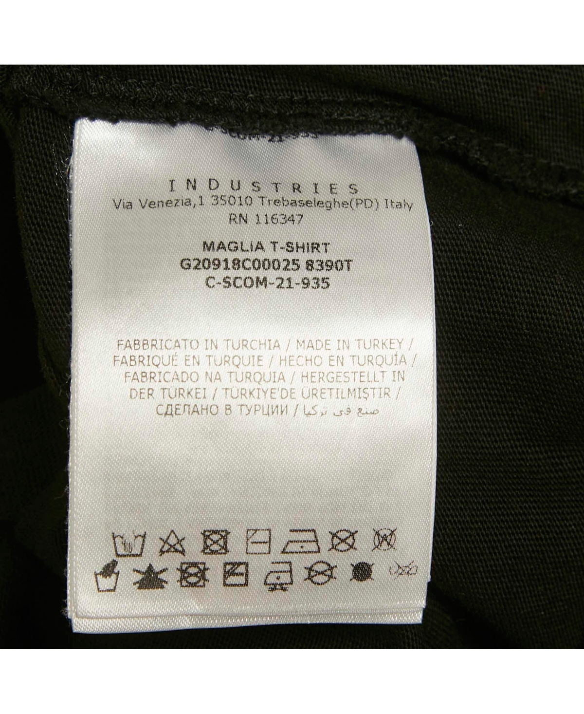 Pre-Owned Moncler Men's Black Cotton Knit Crew Neck T-Shirt