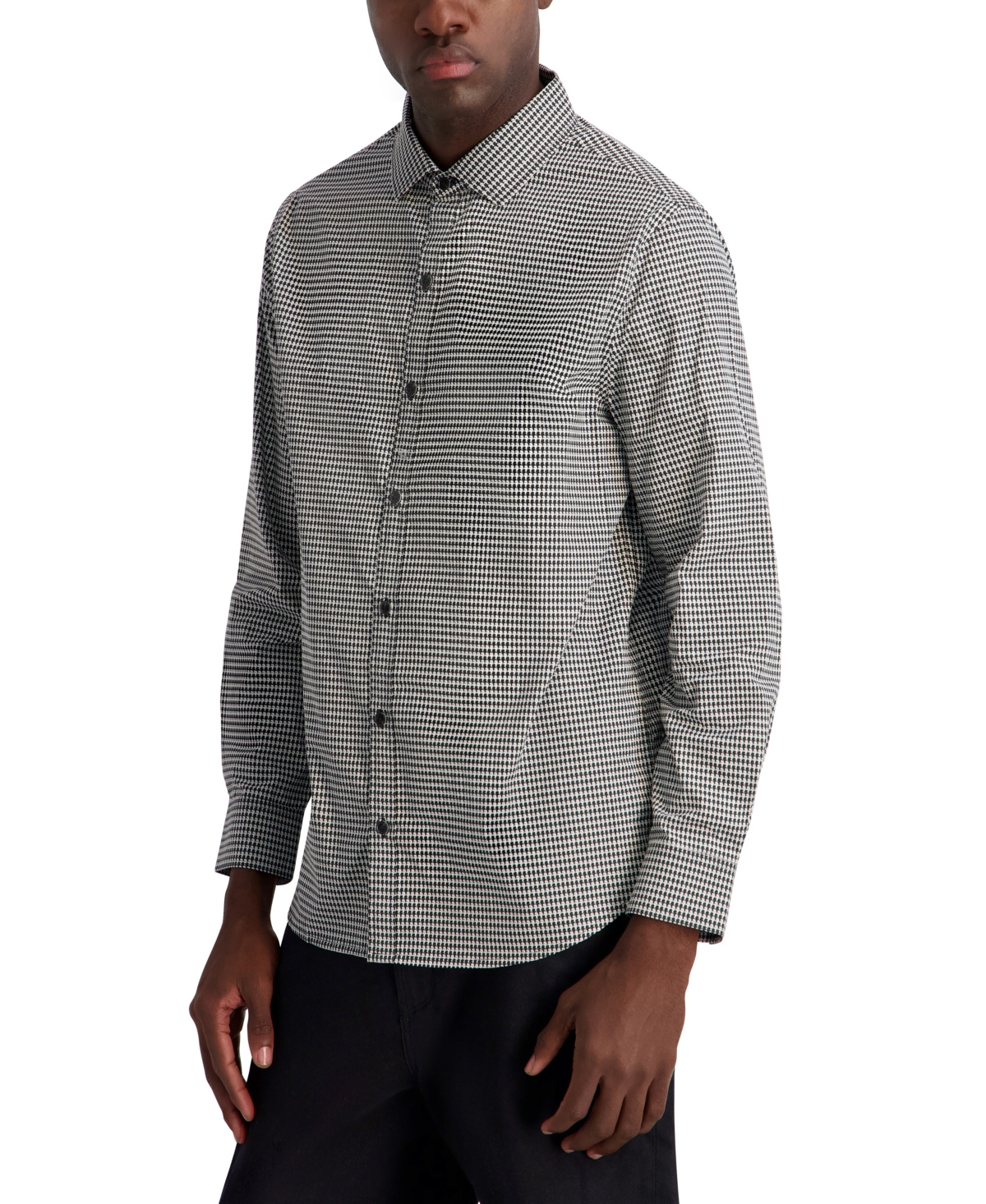 Karl Lagerfeld Paris Men's Core Long-Sleeve Button-Down Shirt