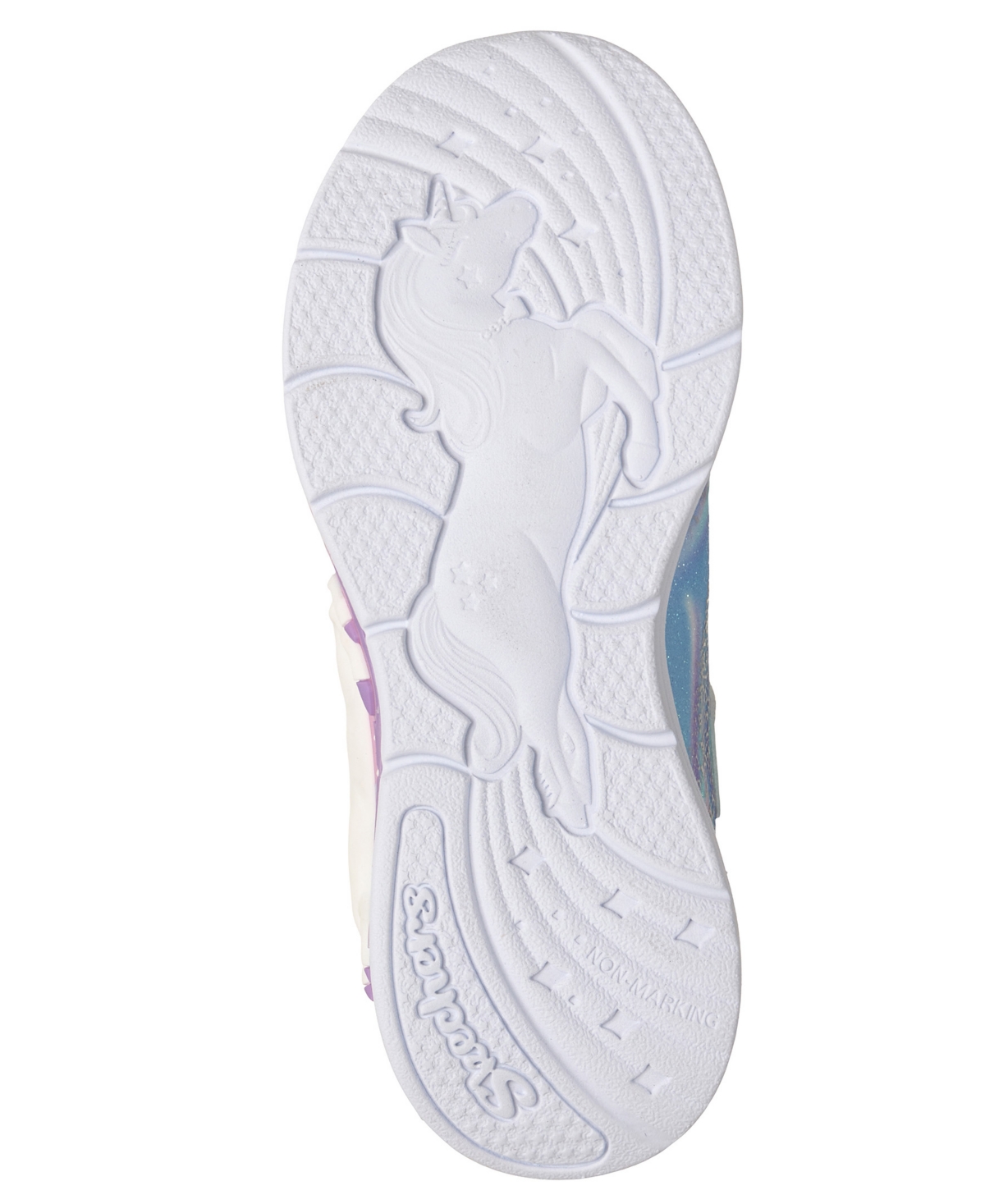 Skechers Little Girls S-Lights: Unicorn Chaser Stay-Put Closure Light-Up Casual Sneakers from Finish Line