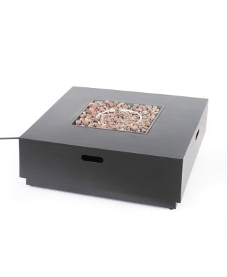 WELLINGTON 40 Inch Square Fire Pit 50000 BTU for Outdoor Patio Backyard Summer Nights