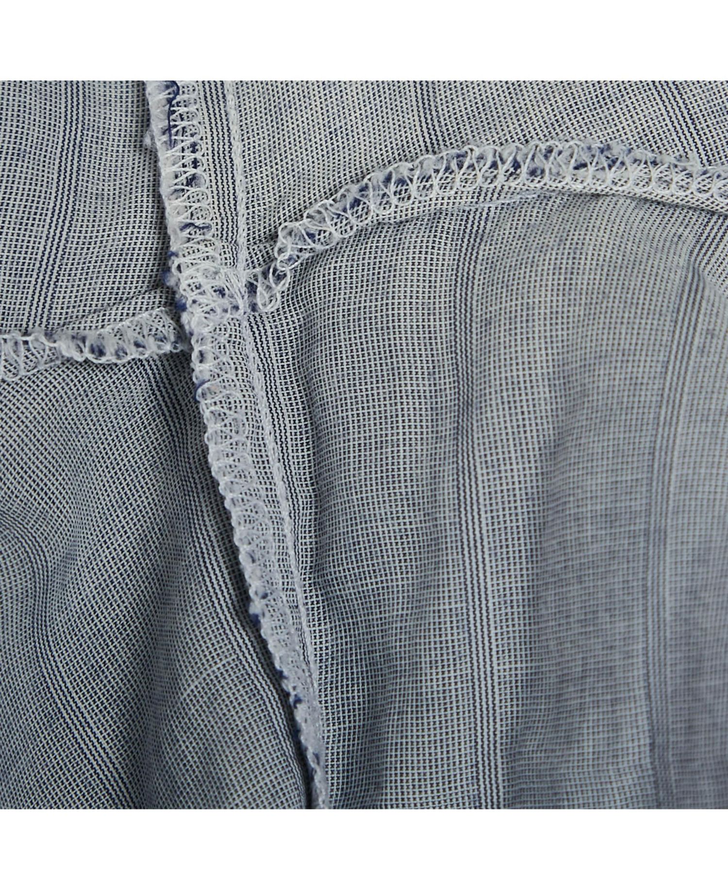 Women's Brit Grey Pinstripe Button Front Blouse